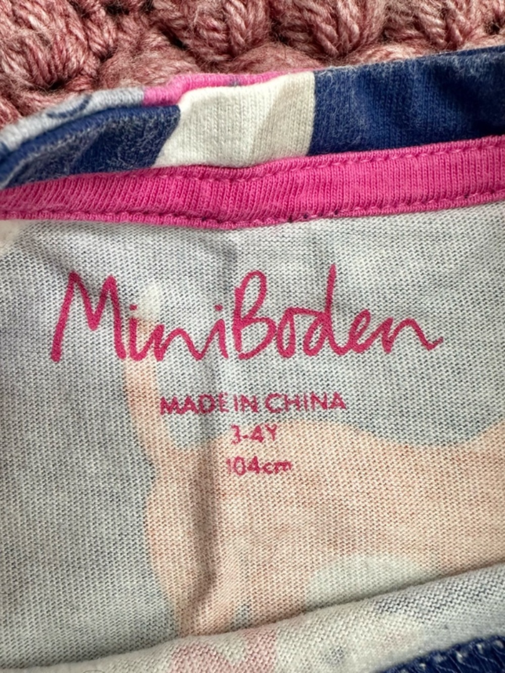 Mini Boden Blue Cat Dress - Picture 5 of 6